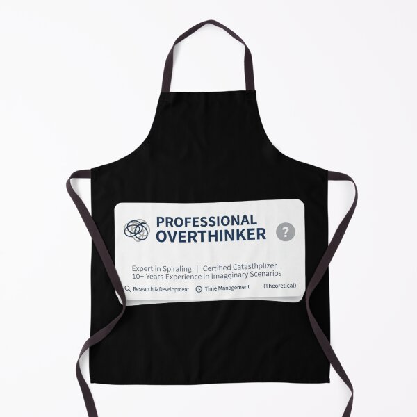 Item preview, Professional Overthinker Sticker - Anxiety Humor Job Title Funny Mental Health Introvert designed and sold by RealVibeVault.