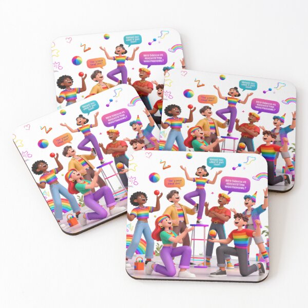 Item preview, "Joyful Pride Party: 3D Queer Community Celebration" designed and sold by rainbowgremlin.