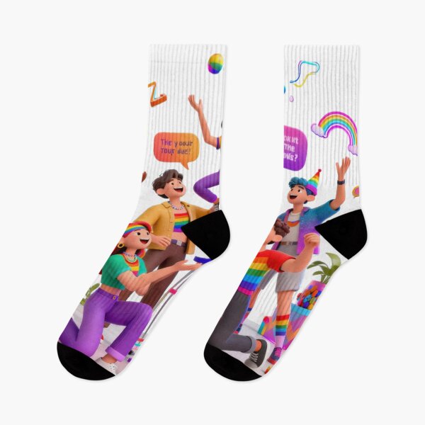 Item preview, "Joyful Pride Party: 3D Queer Community Celebration" designed and sold by rainbowgremlin.