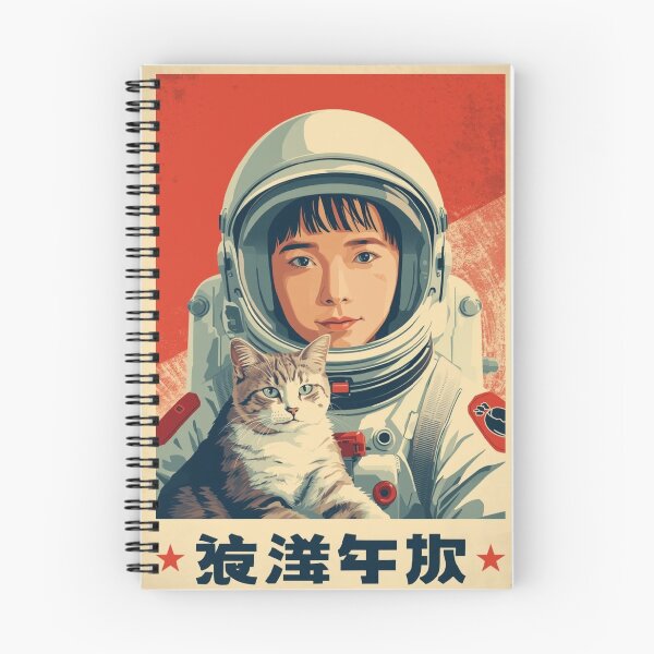 Item preview, Young Japanese Vintage Astronaut Red Cat designed and sold by Vintage City.