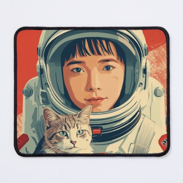 Item preview, Young Japanese Vintage Astronaut Red Cat designed and sold by Vintage City.