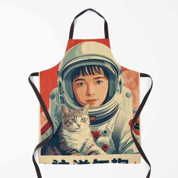 Item preview, Young Japanese Vintage Astronaut Red Cat designed and sold by Vintage City.
