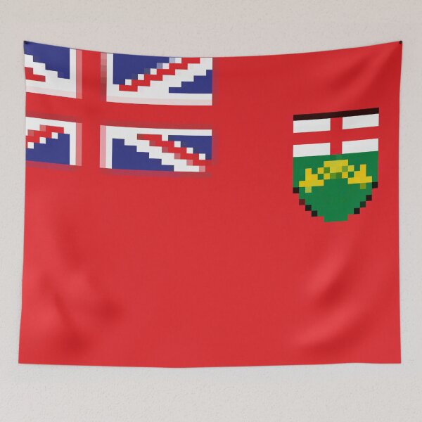Artikelvorschau, Verpixelte Ontario-Flagge entworfen und verkauft von Potato Quality Prints.