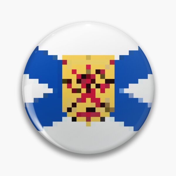 Item preview, Pixelated Nova Scotia Flag designed and sold by Potato Quality Prints.