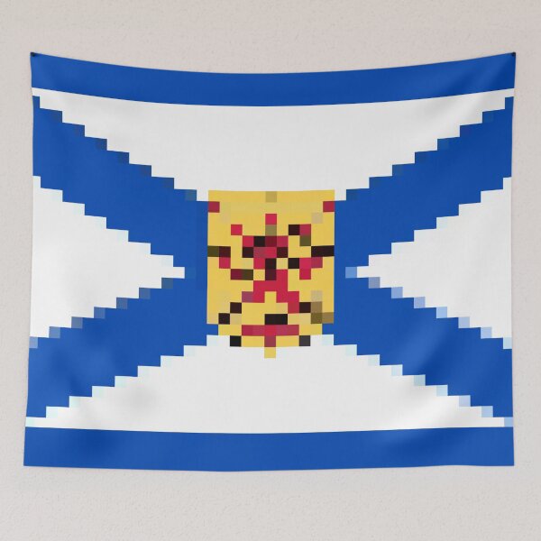 Item preview, Pixelated Nova Scotia Flag designed and sold by Potato Quality Prints.