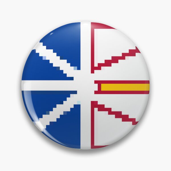 Item preview, Pixelated Newfoundland and Labrador Flag designed and sold by Potato Quality Prints.