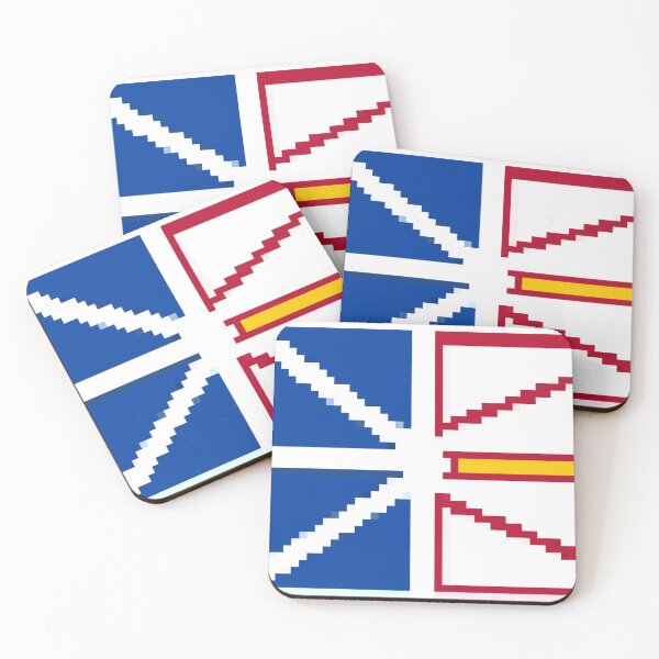 Item preview, Pixelated Newfoundland and Labrador Flag designed and sold by Potato Quality Prints.