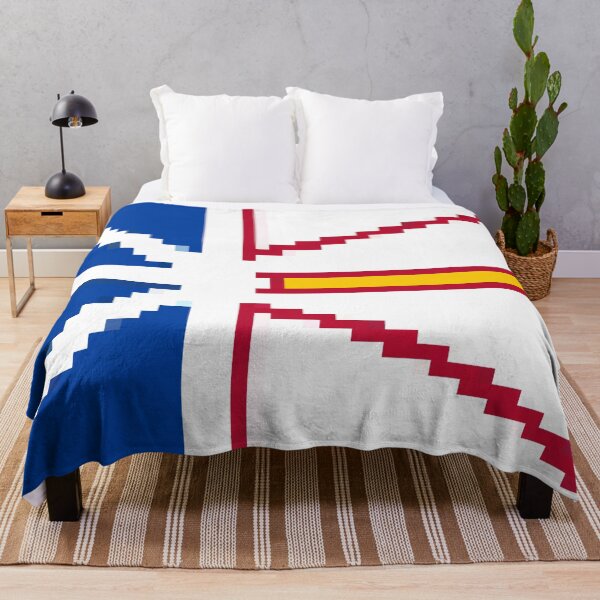 Item preview, Pixelated Newfoundland and Labrador Flag designed and sold by Potato Quality Prints.