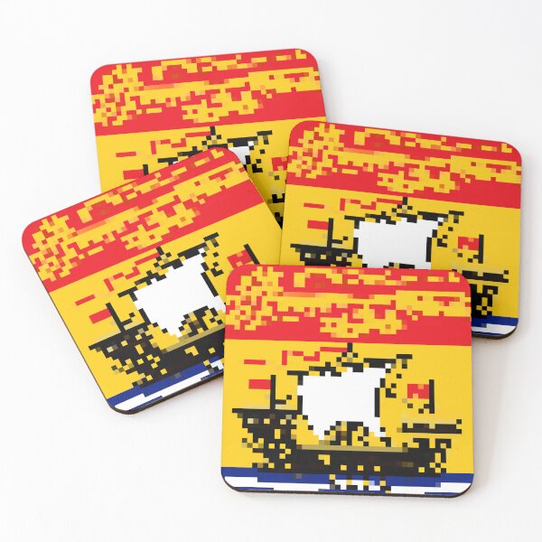 Item preview, Pixelated New Brunswick Flag designed and sold by Potato Quality Prints.