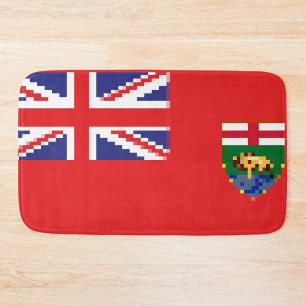 Item preview, Pixelated Manitoba Flag designed and sold by Potato Quality Prints.