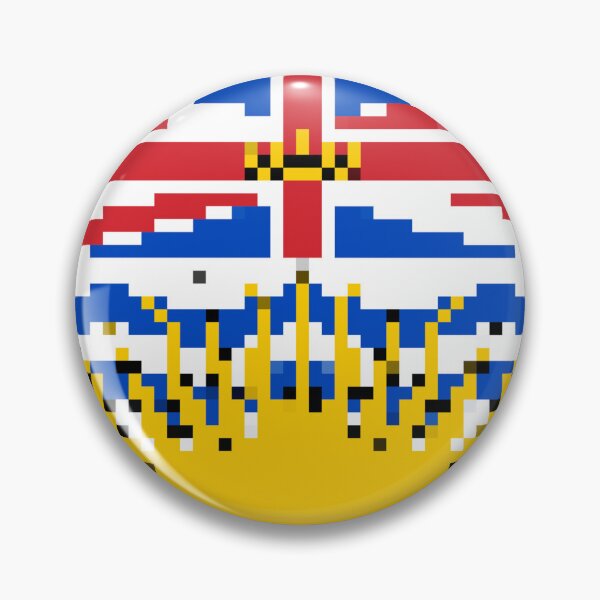Item preview, Pixelated British Colombia Flag designed and sold by Potato Quality Prints.