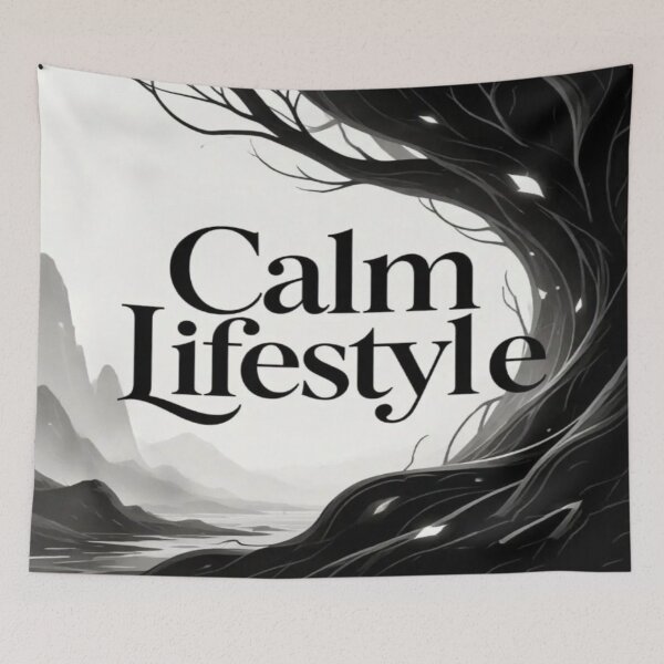 Item preview, Calm Lifestyle – Monochrome Nature Scene with Bold Affirmation designed and sold by Cristhian Almanza.