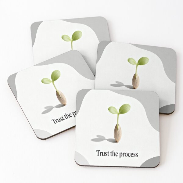Item preview, Trust the Process – Sprout Illustration with Abstract Background designed and sold by Cristhian Almanza.