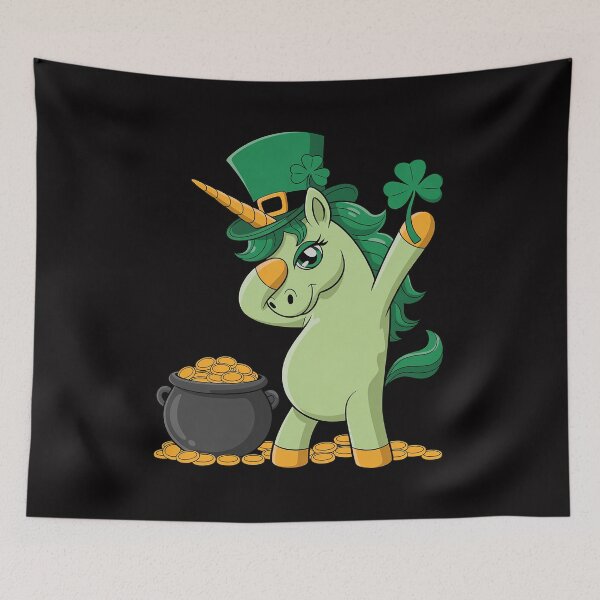 Item preview, Unicorn Wearing Leprechaun Hat Dabbing Dance St Patrick Day designed and sold by HermanTricia.