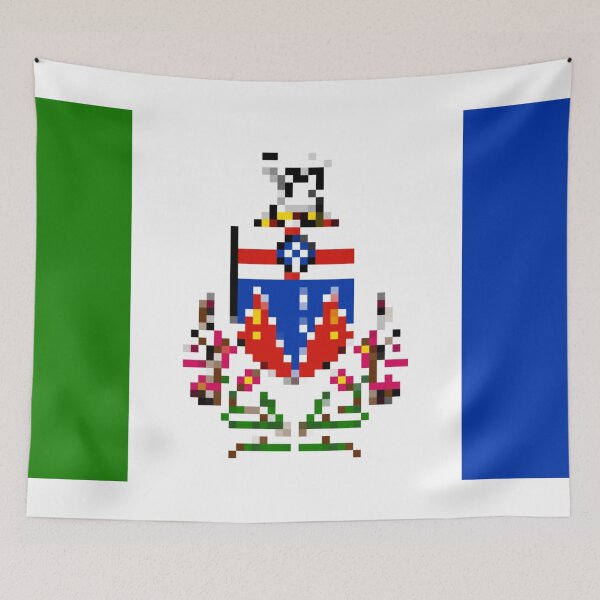 Item preview, Pixelated Yukon Flag designed and sold by Potato Quality Prints.