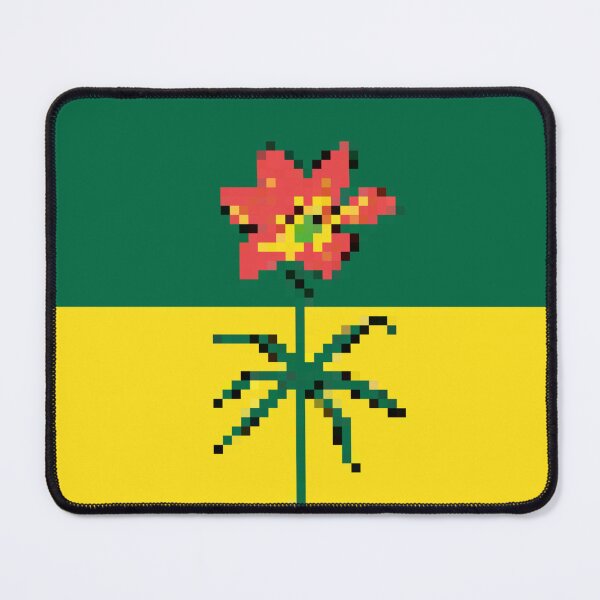 Item preview, Pixelated Saskatchewan Flag designed and sold by Potato Quality Prints.