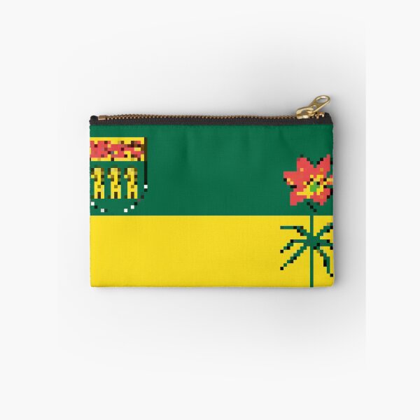 Item preview, Pixelated Saskatchewan Flag designed and sold by Potato Quality Prints.