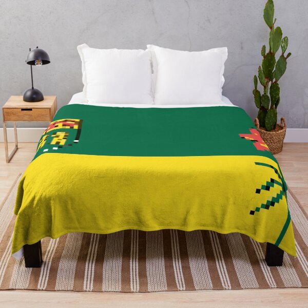Item preview, Pixelated Saskatchewan Flag designed and sold by Potato Quality Prints.