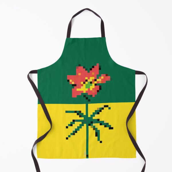 Item preview, Pixelated Saskatchewan Flag designed and sold by Potato Quality Prints.