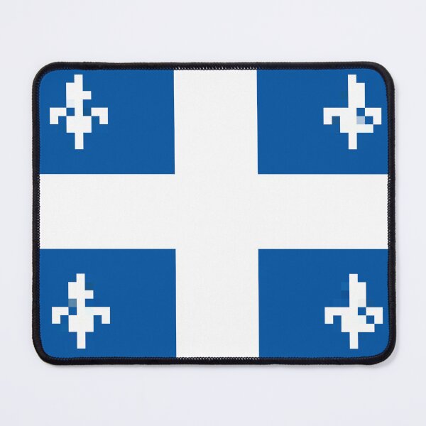 Item preview, Pixelated Quebec Flag designed and sold by Potato Quality Prints.