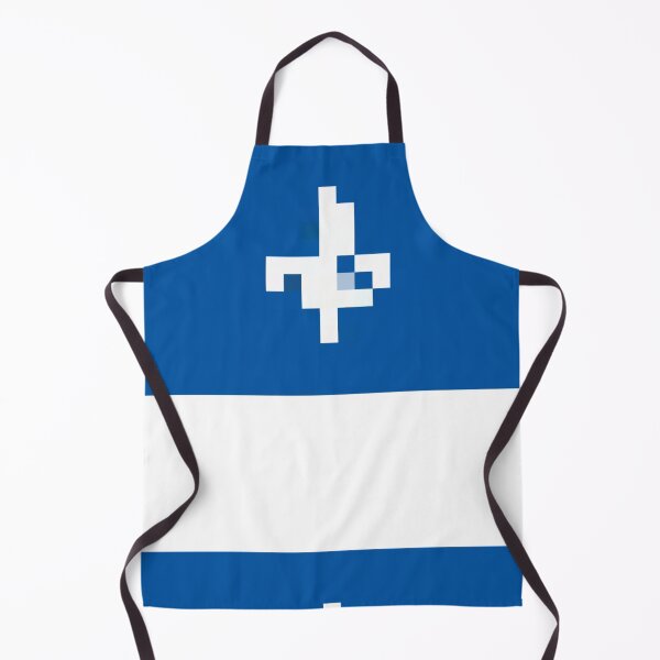 Item preview, Pixelated Quebec Flag designed and sold by Potato Quality Prints.