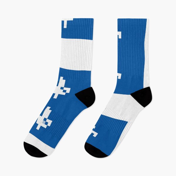 Item preview, Pixelated Quebec Flag designed and sold by Potato Quality Prints.