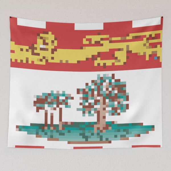 Item preview, Pixelated Prince Edward Island Flag designed and sold by Potato Quality Prints.