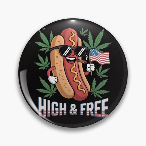 Item preview, The Stoner Weed hotdog Cannabis 4th of july marijuana stoned designed and sold by DarioRosales.