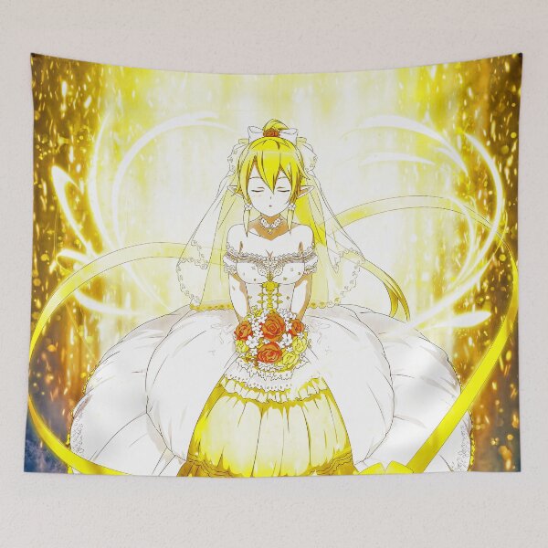 Item preview, Art Leafa Sword Online Anime Bridal Glow Golden Aura Elegant Girl designed and sold by CarlosBender.