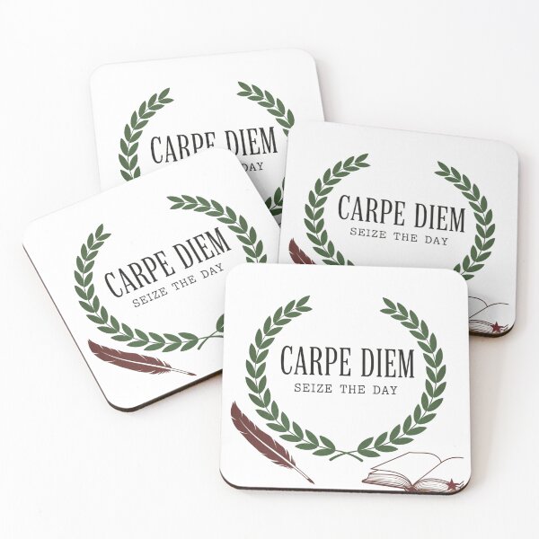 Item preview, Dead Poets Society Quote Sticker - Dark Academia Literary Carpe Diem Poetry Classic Film designed and sold by RealVibeVault.