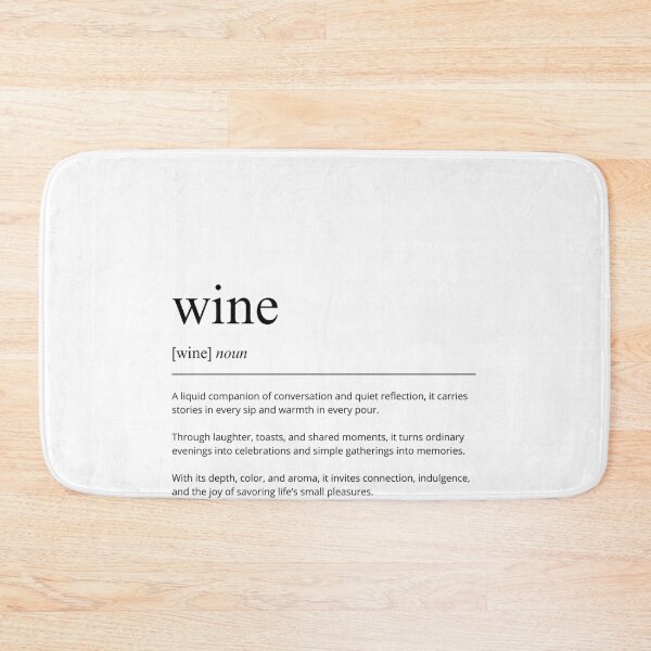 Item preview, Wine Definition Print | Minimalist Bar Wall Art | Kitchen Decor Poster | Typography Quote | Wine Lover Gift designed and sold by shopcanva.