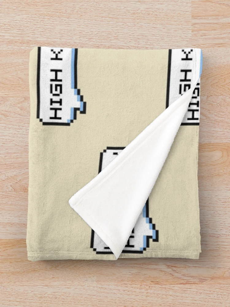Thumbnail 3 of 6, Throw Blanket, High Key Sticker designed and sold by Potato Quality Prints.