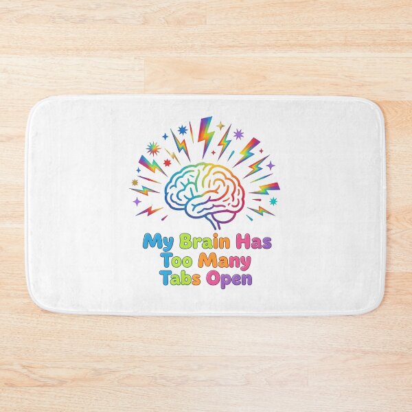 Item preview, My Brain Has Too Many Tabs Open –  Rainbow Multicolor Art designed and sold by Dazzle-Sizzle.