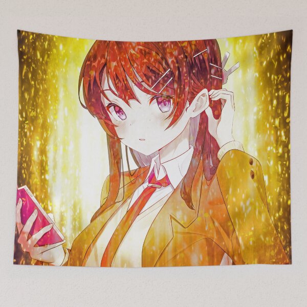 Item preview, Mai Sakurajima Bunny Girl Senpai Anime Graceful Calm Soft Golden Atmosphere designed and sold by CarlosBender.