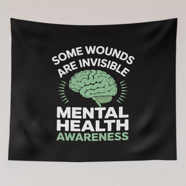 Item preview, Some Wounds are Invisible Mental Health Awareness designed and sold by HermanTricia.