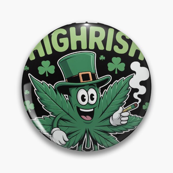 Item preview, St Patricks Day A Wee Bit High-rish 420 Weed Marijuana designed and sold by HermanTricia.