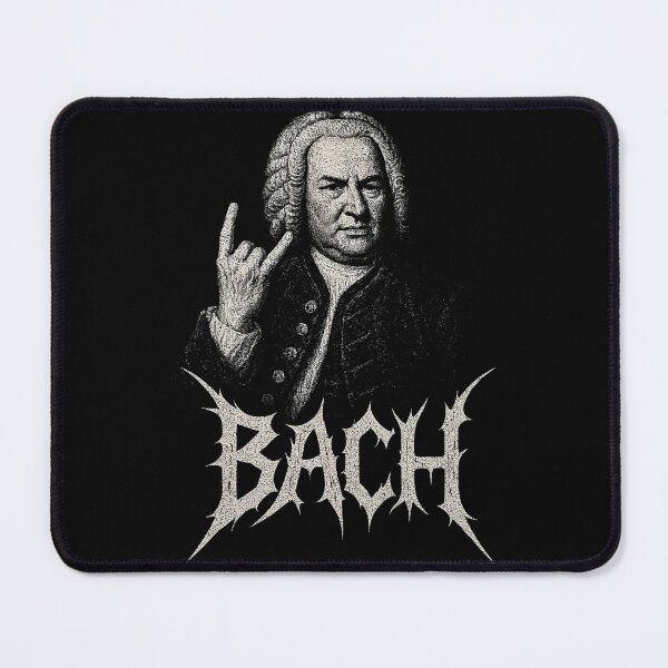 Item preview, Metalhead Johann Sebastian Bach Portrait - Bach to Metal designed and sold by Mortisigil.