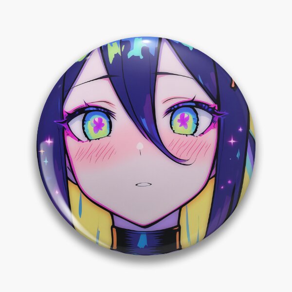 Item preview, Neon Vaporwave Butterfly Anime Girl designed and sold by bubblegoth.