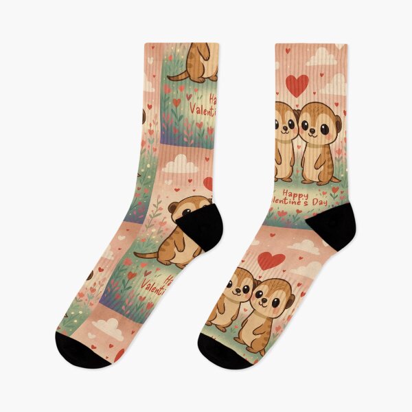 Item preview, Valentine’s Day Meerkats designed and sold by Ghost on Toast.
