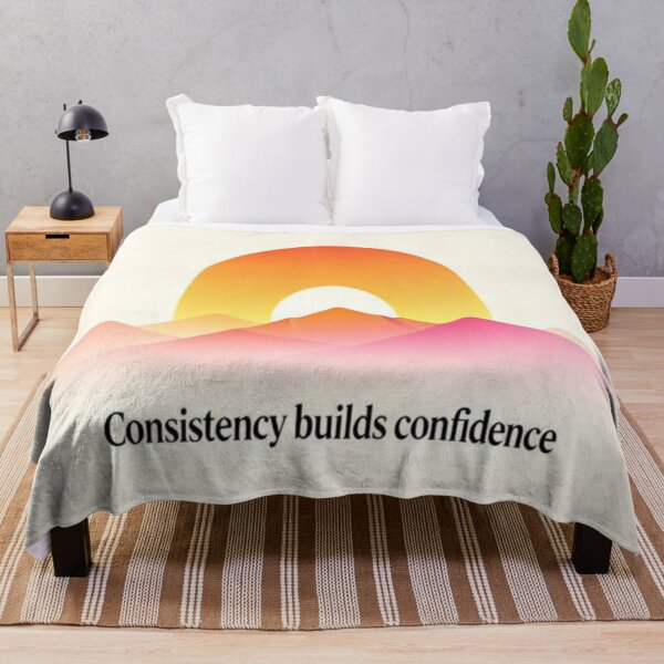 Item preview, Confidence Through Consistency – Vibrant Mountain Scene with Motivational Quote designed and sold by Cristhian Almanza.
