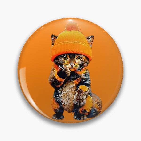 Artikelvorschau, Großer Sammy, die Katze mit dem orangenen Hut entworfen und verkauft von ParisPoet.