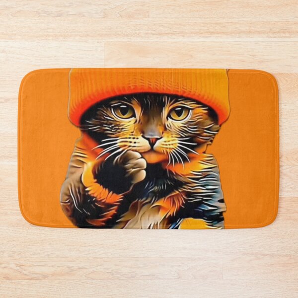Item preview, BIG Sammy the Cat In The Orange Hat designed and sold by ParisPoet.