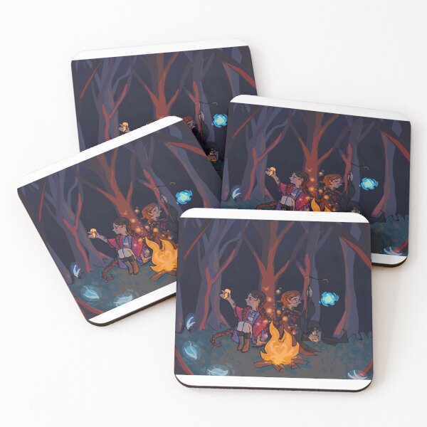 Item preview, German Folklore Fairy Tale Painting; Bonfire designed and sold by The-Marsh-Hare.