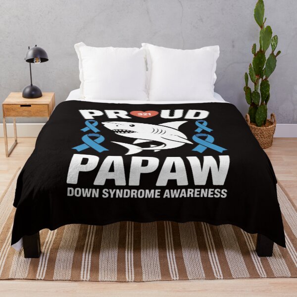 Item preview, Proud Papaw World Down Syndrome Awareness Day Shark T21 designed and sold by cherylbartlett.