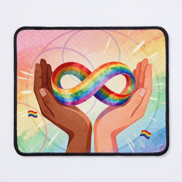 Item preview, "Infinite Love: Diverse Hands Rainbow Unity" designed and sold by rainbowgremlin.