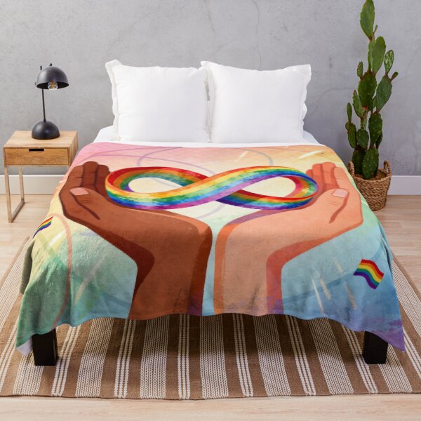 Item preview, "Infinite Love: Diverse Hands Rainbow Unity" designed and sold by rainbowgremlin.
