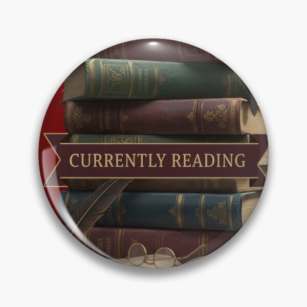 Item preview, Currently Reading Book Stack Sticker - Dark Academia Bookworm Library Gift Book Lover designed and sold by RealVibeVault.