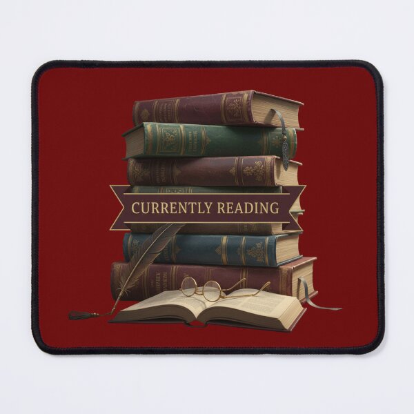 Item preview, Currently Reading Book Stack Sticker - Dark Academia Bookworm Library Gift Book Lover designed and sold by RealVibeVault.