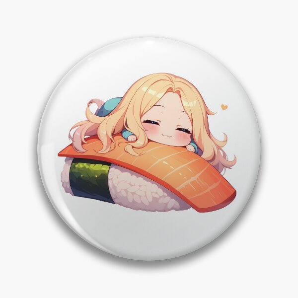 Item preview, Rachel Gardner Angels Of Death Chibi Sushi Kawaii Anime Girl Cute Roll designed and sold by CarlosBender.
