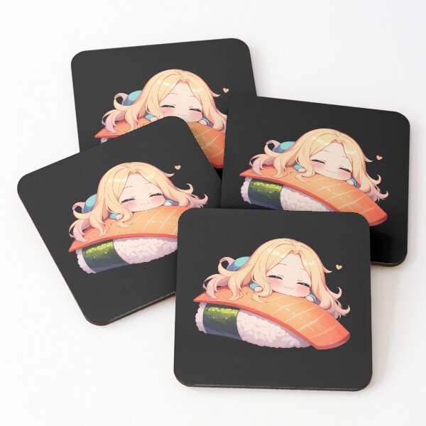 Item preview, Rachel Gardner Angels Of Death Chibi Sushi Kawaii Anime Girl Cute Roll designed and sold by CarlosBender.